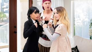 Aria Valencia, Maria Kazi - Megan Vs Wednesday